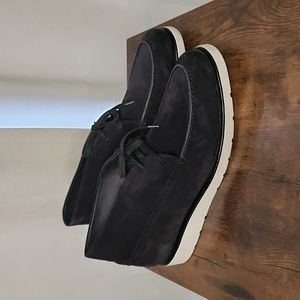 NWT Mens VINCE Wayde Black Suede Boots Size 10 1/2.